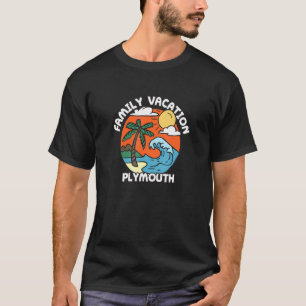 Family Vacation Plymouth Beach Massachusetts Beach T-Shirt