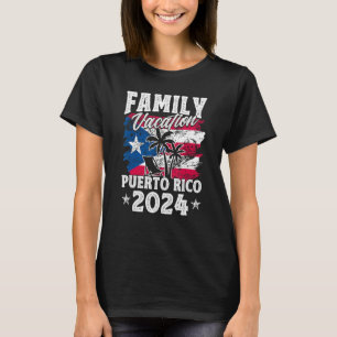 Family Vacation Puerto Rico 2024 Beach Summer Vaca T-Shirt