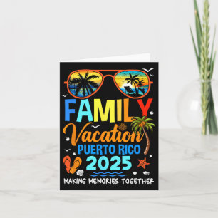 Family Vacation Puerto Rico 2025 Family Vacation T Card