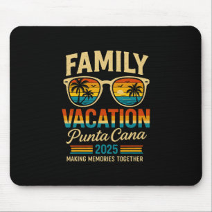 Family Vacation Punta Cana 2025 Matching Holiday S Mouse Pad