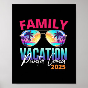 Family Vacation Punta Cana 2025 Matching Holiday S Poster