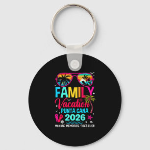 Family Vacation Punta Cana 2026 Dominican Republic Key Ring