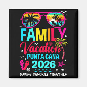 Family Vacation Punta Cana 2026 Matching Holiday Magnet