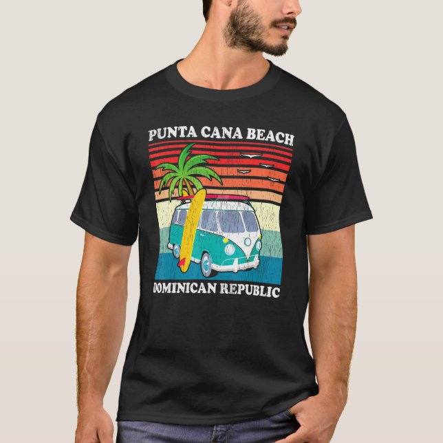 Family Vacation Retro Dominican Republic Punta Can T-Shirt (Front)