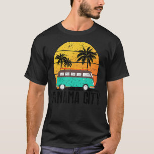Family Vacation Retro Summer Vibes Sunset Beach Pa T-Shirt