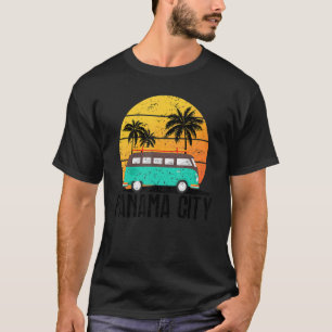 Family Vacation Retro Summer Vibes Sunset Beach Pa T-Shirt