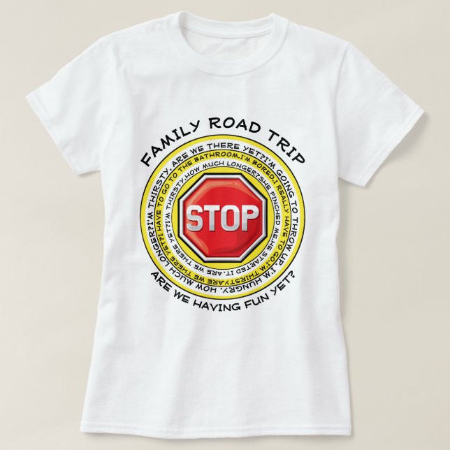Family Vacation Road Trip T-Shirt (Design Front)