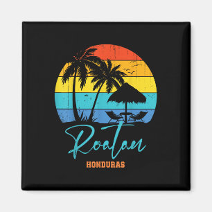 Family Vacation Roatan Honduras Beach Vacation Mat Magnet