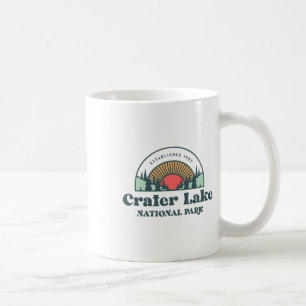 Family Vacation Shirt - Retro Crater Lake National Coffee Mug