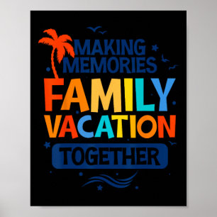 Family Vacation Shirts 2025 Cruise Women Men Kids  Poster