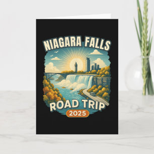 Family Vacation Souvenir Niagara Falls Road Trip 2 Card