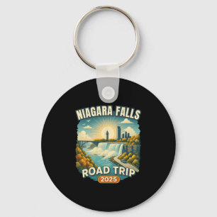 Family Vacation Souvenir Niagara Falls Road Trip 2 Key Ring