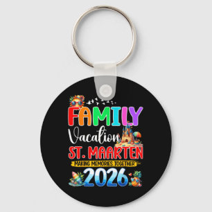 Family Vacation St Maarten 2026 Summer Matching Key Ring