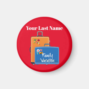 Family Vacation Template, Customisable Magnet