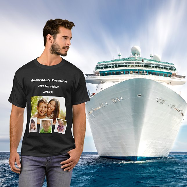 Family vacation travel photo collage T-Shirt (Creator Uploaded)