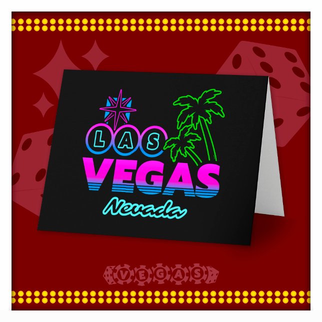 Family Vacation Trip Souvenir Las Vegas Vacation Card (Creator Uploaded)
