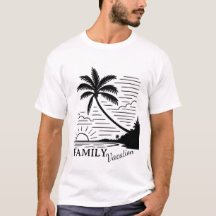 Family Vacation – Tropical Sunset Beach T-Shirt