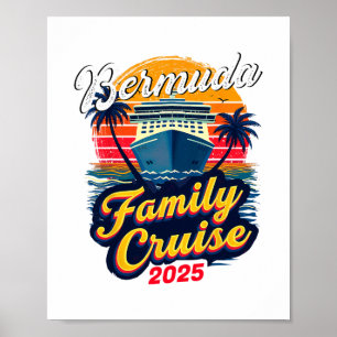 Family Vacation Vacay Squad Family Cruise Bermuda Poster