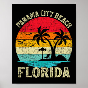 Family Vacation Vintage Retro Florida Panama City Poster