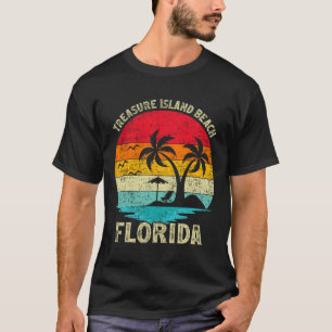 Family Vacation Vintage Retro Florida Treasure Isl T-Shirt