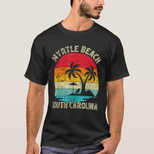 Family Vacation Vintage Retro South Carolina Myrtl T-Shirt