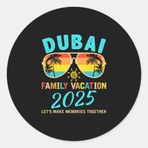 Family Vacay Squad Group Trip Family Vacation Dui Classic Round Sticker