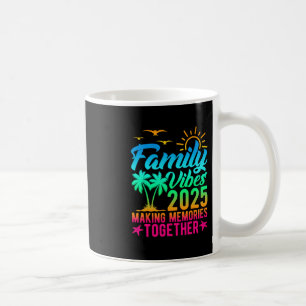 Family Vibes 2025 Making Memories Together Tie Dye Coffee Mug