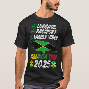 Family Vibes Jamaica Family Trip 2025 Jamaica Vaca T-Shirt