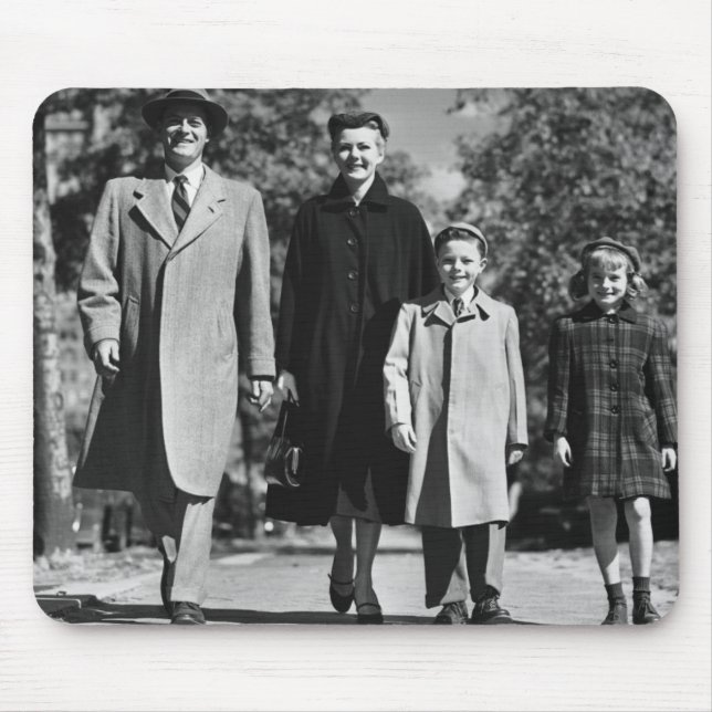 Family Walking Mouse Pad (Front)