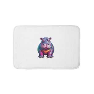 Family Water Colour Tank Top Bath Mat
