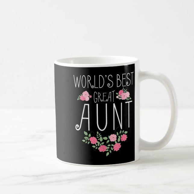 Family World's Great Aun Funny Auntie Ever Gift  Coffee Mug (Right)
