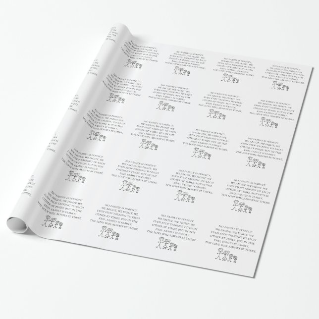 Family Wrapping Paper (Unrolled)