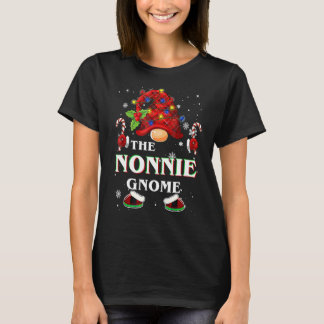 Family Xmas Pajama Nonnie Gnome Buffalo Plaid Matc T-Shirt