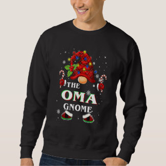 Family Xmas Pajama Oma Gnome Buffalo Plaid Matchin Sweatshirt