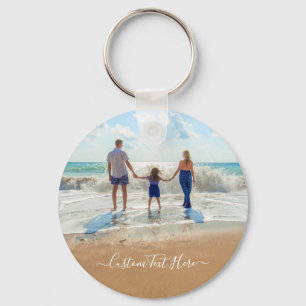 Family - Your Own Design Custom Photo and Text Key Ring