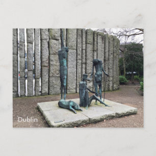 "Famine", St. Stephen's Green, Dublin, Ireland. Postcard
