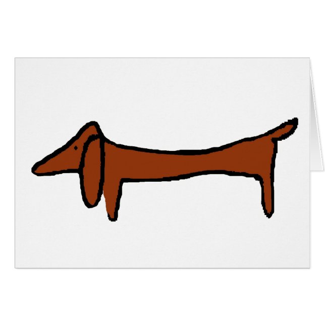 Famous Abstract Dachshund (Front Horizontal)