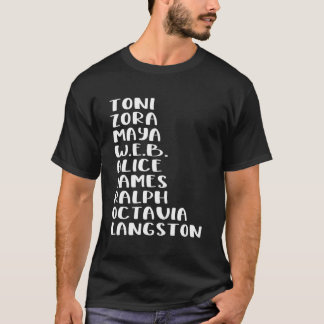 Famous African-American Black Authors Of The 20Th  T-Shirt