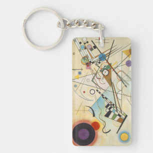 Famous Art Composition VIII Kandinsky Key Ring
