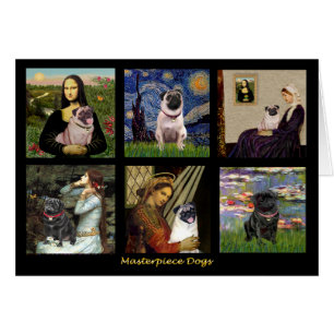 Famous Art Pug Composite #1