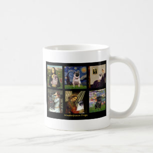 Famous Art Pug Composite #1 Coffee Mug