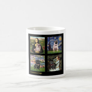 Famous Art Pug Composite #1 Coffee Mug