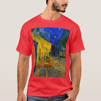 Famous Artist Cafe Terrace at Night Van Gogh Art P T-Shirt