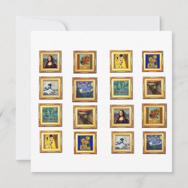 Famous Artwork Card (Front)