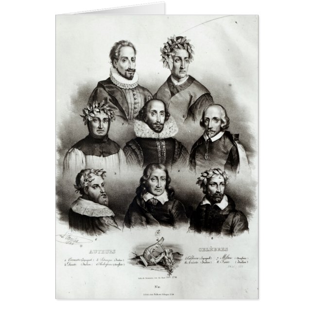 Famous Authors, 1833 (Front)