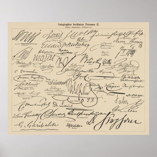 Famous Autographs 2 Poster (Front)