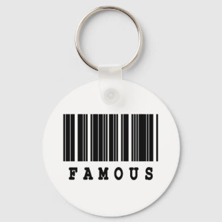 famous barcode design key ring