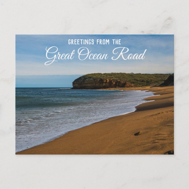 Famous Bells Beach Great Ocean Road Greeting Postcard (Front)