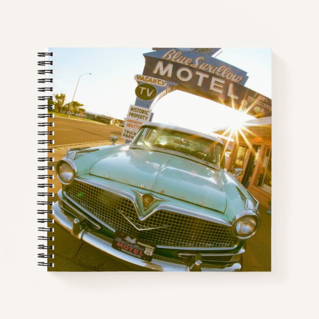 Famous Blue Swallow Motel on Route 66 Notebook (Front)