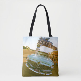 Famous Blue Swallow Motel on Route 66 Tote Bag